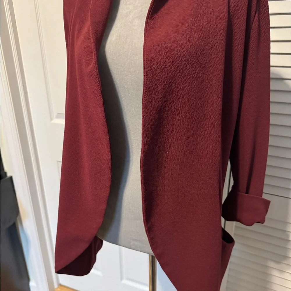 French mauve 3/4 sleeve blazer size large - Picture 6 of 7